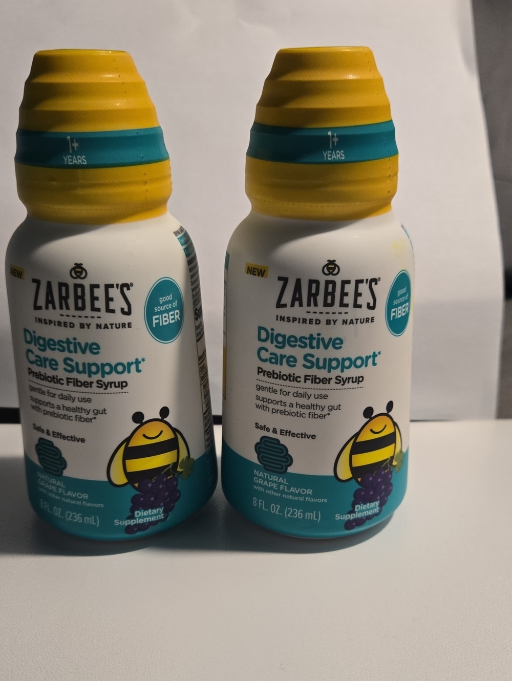 2 Pack ZARBEE'S Childrens  Digestive Care Support Prebiotic Fiber Syrup